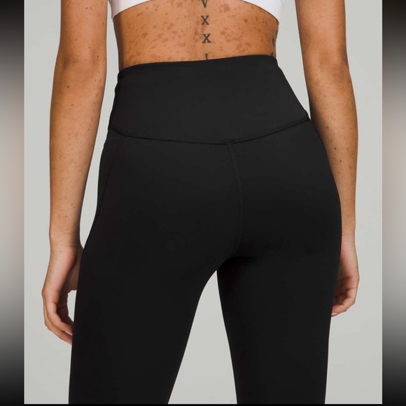 Lululemon Size 8 Black‎ Base Pace High-Rise Crop Leggings - Picture 4 of 9
